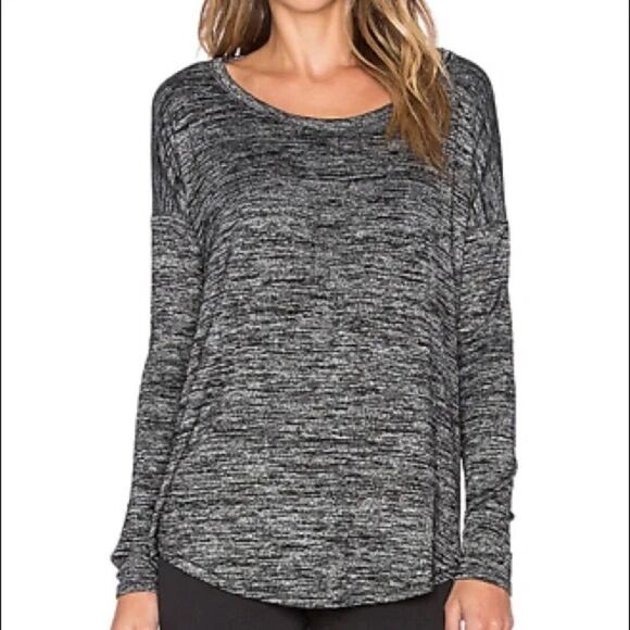 rag & bone Anthropologie Long Sleeve Top in Black size M - Picture 2 of 5